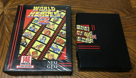 World Heroes 2 Neo Geo AES US Version Dog Tag No Manual -Tested & Working-