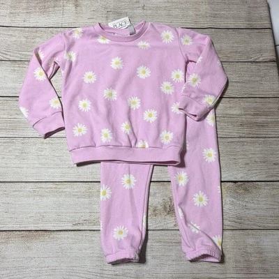 Conjunto de 2 piezas para bebé niña margarita talla 5T. ¡NUEVO CON ETIQUETAS! Rosa con margaritas Foto 1 de 4