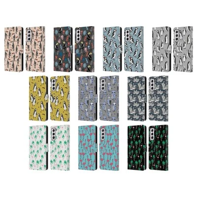 ANDREA LAUREN DESIGN BIRDS LEATHER BOOK WALLET CASE COVER FOR SAMSUNG PHONES 4 - Image 1 of 4