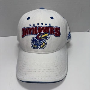 Kansas Jayhawks Mütze KU weiß bestickt Adidas Stapback - Bild 1 von 13
