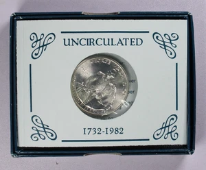 1982 Washington 90% Silver Half Dollar - Uncirculated - Picture 1 of 6