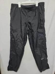 Nike Track Pants Men's XL Black Windbreaker Track Ankle Zip - Picture 1 of 3