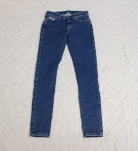 Diesel Slandy womens sz 28x32 blue denim super skinny jeans - Picture 1 of 16