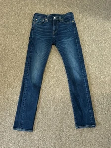 [W28 L32] Levi 510 Skinny Fit Herren Jeans dunkelblau Whisker - Bild 1 von 10