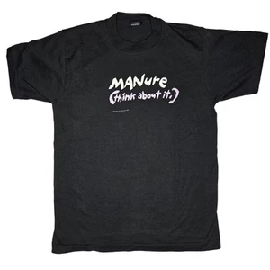 Vintage 90s T Shirt Feminist Womens Medium M Black Pink Single Stitch Funny 1994 - Picture 1 of 8