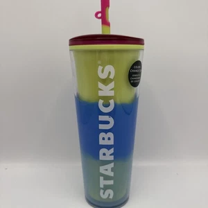 Starbucks 2023 | Vaso de onda que cambia de color de primavera | Taza Venti de 24 oz - Imagen 1 de 4