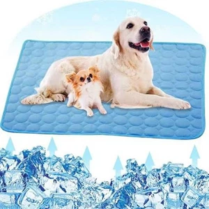 Breathable Dog Cooling Ice Pad Non-Slip Dog Cooling Mat Backyard - Picture 1 of 16
