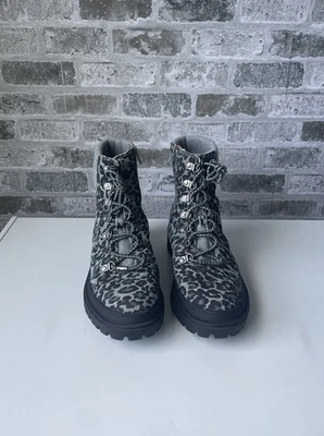 Lucky Brand Eavan Combat Boots Cheetah Print  Women’s size 9 SOLDOUT - Image 1 of 4