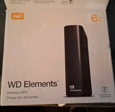 Western Digital Elements WDBWLG0060HBK-NESN 6 TB  - Image 1 of 4