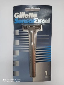 NAVAJA Gillette Sensor Excel (mango de metal + 1 hoja) sellada rara nos 1993 - Imagen 1 de 3