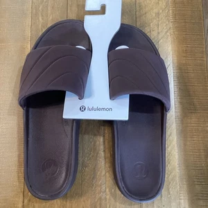 Sandalias para mujer Lululemon Restfeel acolchadas deslizables marrón espresso talla 12 - Imagen 1 de 6