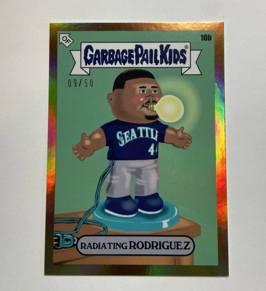 Radiating Rodriguez 10b Orange 09/50 Topps 2022 GPK X MLB Series 1 Julio - Image 1 of 2