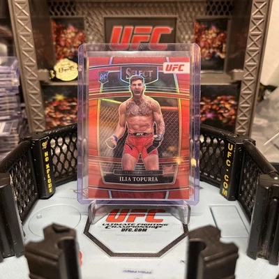 2022 Panini Select UFC Ilia Topuria RC True Red Prizm 88/99 ***ROOKIE*** - Image 1 of 3