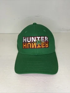 HUNTER x HUNTER SOMBRERO Verde Estructurado Curvo Bill Anime ADULTO Gorra Correa Trasera - Imagen 1 de 7