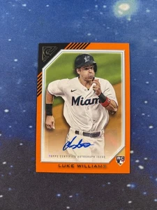 Topps Gallery 2022 #RA-LW Luke Williams naranja novato automático/25 Atlanta Braves - Imagen 1 de 2