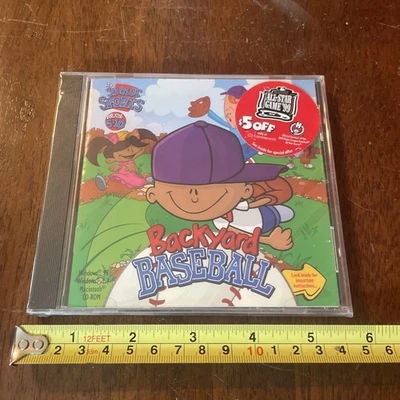 "BACKYARD BASEBALL" Pablo Sanchez (1997, Factory Sealed CD-ROM) Humongous Ent - Image 1 of 4