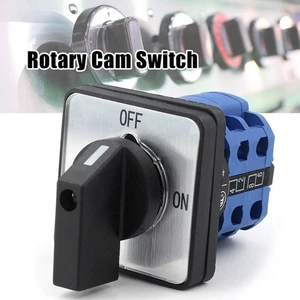 Professional 4 Terminals Motor ON/OFF 2 Position Rotary Cam Switch LW26-20/2 - Picture 1 of 10