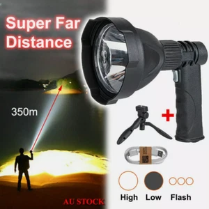 Rechargeable Led Spot Lights Outdoor Handheld Super Bright Powerful Flashlight - Picture 1 of 10