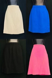 Vintage Jantzen skirt lot, 1960 knit wool pencil mini blue black cream pink XS S - Picture 1 of 15