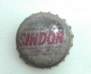 OLD VINTAGE RARE CINDOR CHOCOLATE MILK BOTTLE CROWN CAP WITH CORK ARGENTINA 80`s - Picture 1 of 2