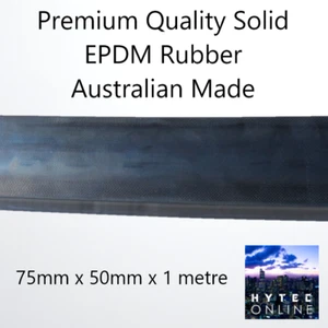 Extruded EPDM SOLID RUBBER STRIP 75 MM X 50 MM OZ MADE PER METRE - Bild 1 von 6