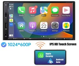 Touchscreen 7" Car Audio Receiver w/Bluetooth 5.2 AM/FM Mirror Link USB/DSP/SWC - Picture 1 of 7
