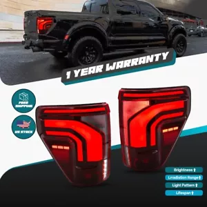 Upgrade LED Tail Lights For 2021-23 Ford F150 All Model with Blind Spot & Raptor - Foto 1 di 22