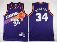 PHOENIX SUNS CHARLES BARKLEY 34 NBA CANOTTA BASKET JERSEY