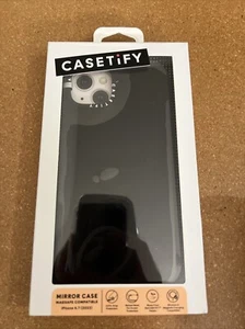 CASETiFY Mirror Case w/ Magsafe for iPhone 15 PLUS Black w/ Black Bumper NEW! - Picture 1 of 6