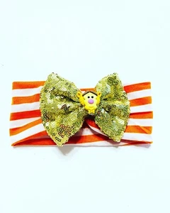 Handmade Hair Bows - Disney - Winnie the Pooh - Tigger - Elastic Headband #2 - Picture 1 of 1