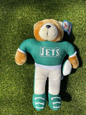 Vintage 1992 Good Stuff NFL New York Jets Bear Plush 12" Cover
