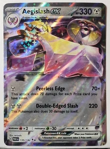 EX HOLO Aegislash EX 135/182 Casi Nuevo/M - Tarjeta de Pokémon Paradox Rift $2 Envío Combinado - Imagen 1 de 3