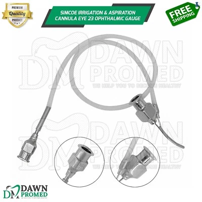 Simcoe Irrigation & Aspiration Cannula Eye 23 Ophthalmic Gauge Instrument - Image 1 of 4