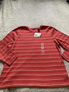 Liz Claiborne Women Striped Long Sleeve Pullover Sweater Multicolor Size 2X - Picture 1 of 10
