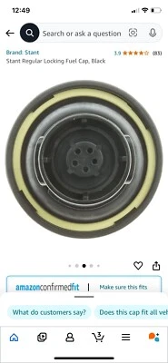 Tapa de combustible de bloqueo regular Stant, negra 3,9 Jaguar Xf Foto 1 de 4