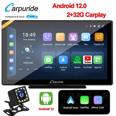Carpuride W901Plus Car Radio Apple Carplay GPS Android Auto Car Stereo Android12 - Imagen 1 de 4