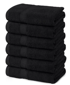 Asciugamani Bagno Extra Large Cotone per Bagno Assorbente Asciugamano Doccia Bulk 6ct - Foto 1 di 8