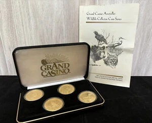 1997 Grand Casino Avoyelles Wildlife 24K Gold Plated Collector Coin Series - Bild 1 von 5