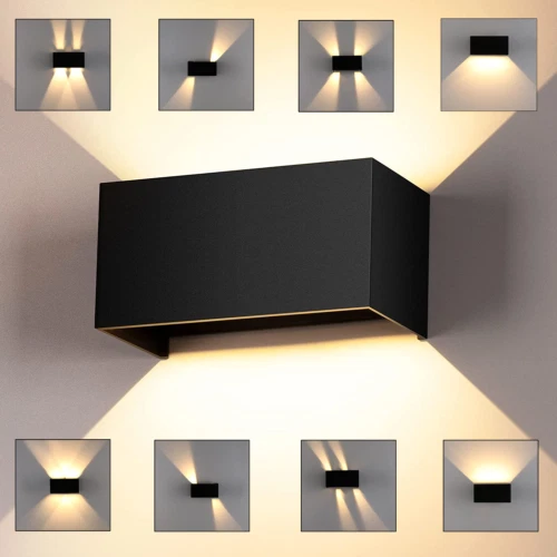 Applique Cubo Led 12W Faro Faretto Lampada da Parete colore bianco 2 tipi luce - Immagine 1 di 1