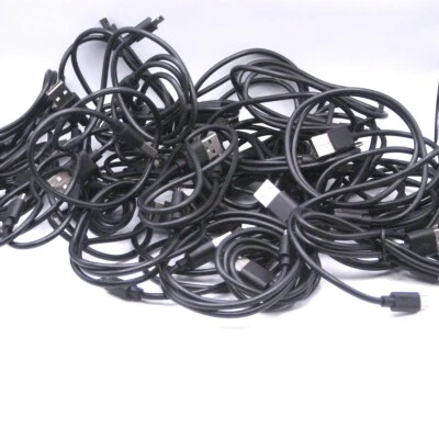 30 Pack Cord Lot USB 2.0 A-Male to Micro B Cable 2FT Long Parts Sold As Is - Image 1 of 4
