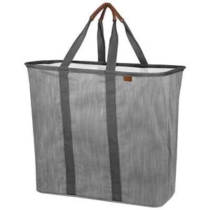 CleverMade Collapsible Fabric Laundry Hamper LUXE, Gray - Picture 1 of 9