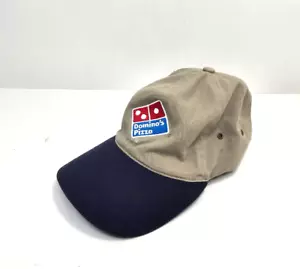 Cappello Vintage Dominos Pizza Berretto Attrezzatura Consegna Equipaggio Dipendente Grigio Blu Regolabile - Foto 1 di 4
