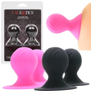 Pair Silicone Nipple Enlargement Suction Bulb Gentle Enlarge Booster Sucker Pump - Picture 1 of 15