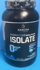 Sascha Fitness Hydrolyzed Whey Protein Isolate,100% Grass-Fed 2.11 Lbs  Vanilla
