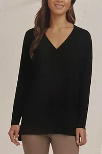 Matty M Ladies' V-Neck Sweater Lightweight Tunic Length - Picture 1 of 17