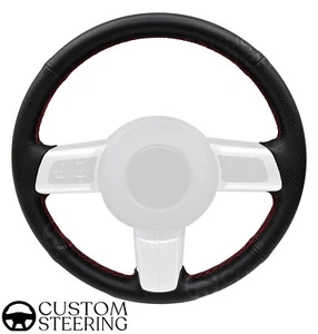 Für Mazda MX5 MK3 05-14 Perforiert Nappa Leder Voll Speichen Lenkradabdeckung - Bild 1 von 44