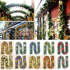 Christmas Garland Pine Cone Xmas Fireplace Decoration Artificial Wreath (2.7 M