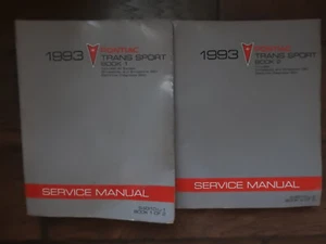 1993 PONTIAC TRANS SPORT SERVICE MANUAL SET OF 2 S-9310-U-1 S-9310-U-2 - Picture 1 of 2