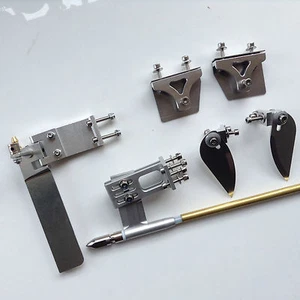 #1149 95mm Rudder Strut 4mm Cable Set Turn Fin Trim Tab for Electric Nitro Boat - Picture 1 of 10