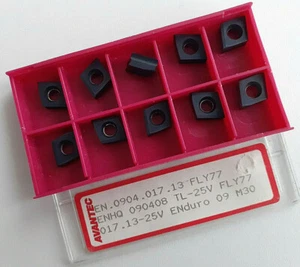 ¡VENTA! 10 x PLACAS DE CORTE REVERSIBLES AVANTEC ENHQ 090408 TL-25V FLY77 - Imagen 1 de 3